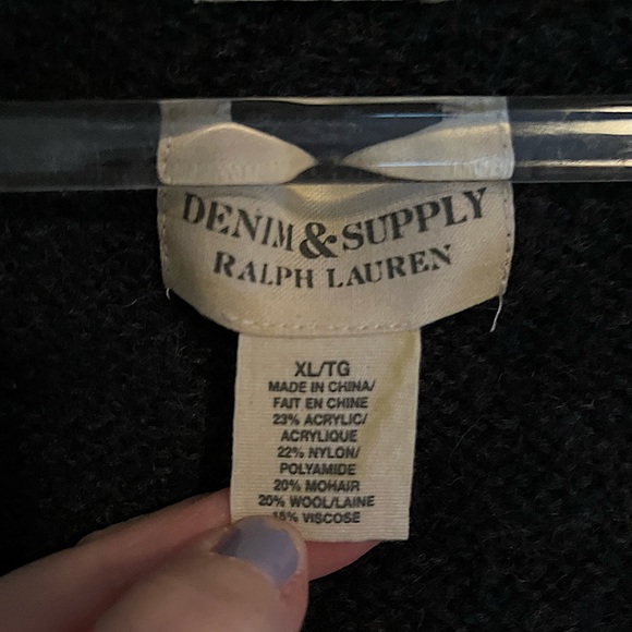 RALPH LAUREN | Denim & Supply | XL | Wool Blend | ITALIAN YARN - Picture 3 of 13
